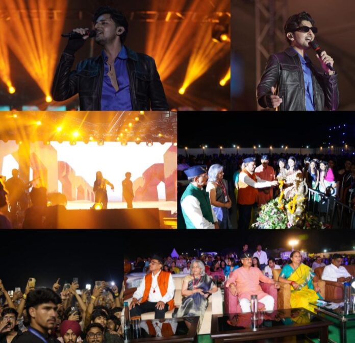 श्री गुरु राम राय विश्वविद्यालय में बाॅलीवुडगायक दर्शन रावल की गायिका का चला जादू