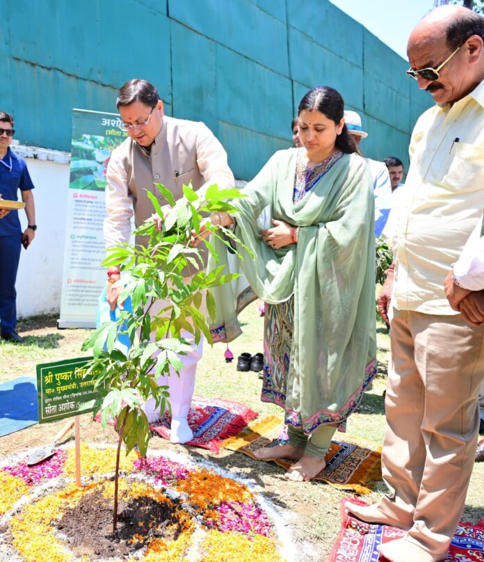 सीएम ने विश्व पर्यावरण दिवस के अवसर पर मुख्यमंत्री आवास में “एक पेड़ मां के नाम” अभियान के अंतर्गत पौधारोपण किया