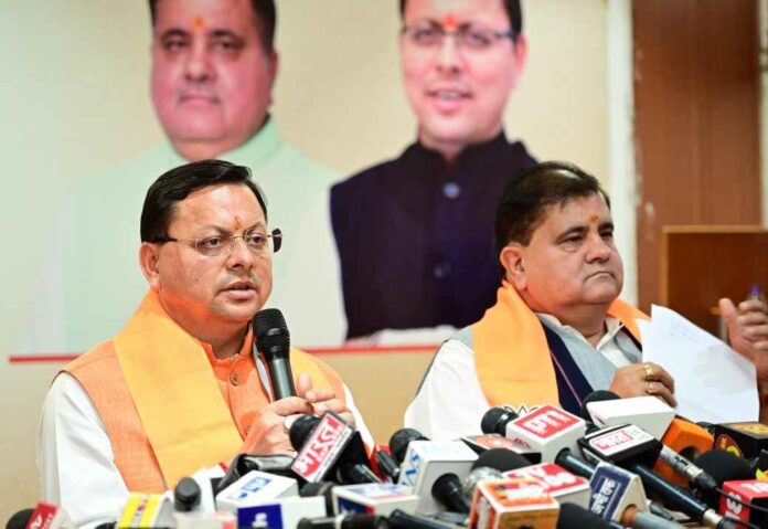 सीएम धामी की प्रेस वार्ता, मोदी सरकार की 11 साल की उपलब्धियां गिनाई