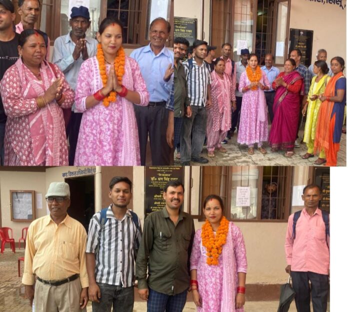 खिर्सू ब्लाक के पोखरी सीट 12 (क) से क्षेत्र पंचायत सदस्य के रूप में राजेश्वरी देवी का दबदबा
