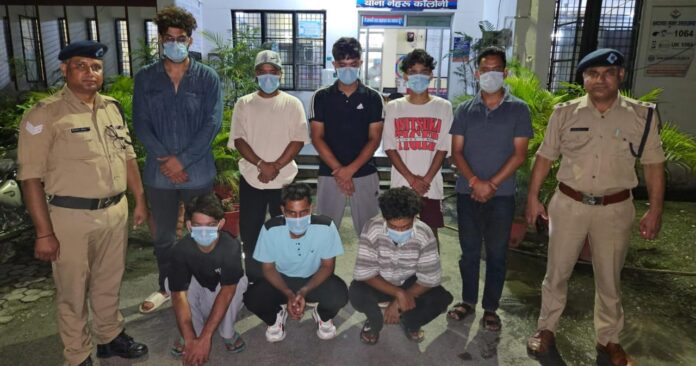 युवक पर जान लेवा हमला करने वाले 08 अभियुक्तों को पुलिस ने किया गिरफ्तार