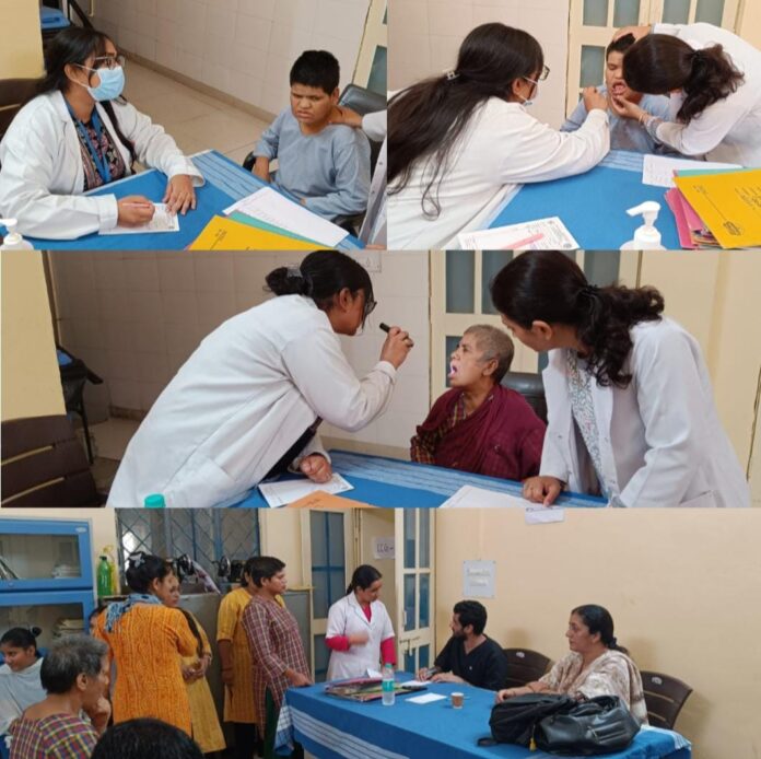 श्री महंत इन्दिरेश अस्पताल के डाॅक्टरों ने जाॅचां नारी निकेतन की संवासिनियों का स्वास्थ्य