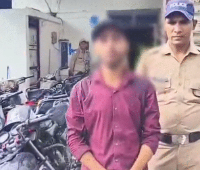 दबंग बनने की कोशिश करने वाले की पुलिस ने निकाली हेकड़ी