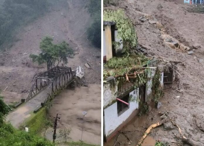 चमोली में भारी बारिश का कहर: भूस्खलन में पति-पत्नी दबे, दो लोग घायल