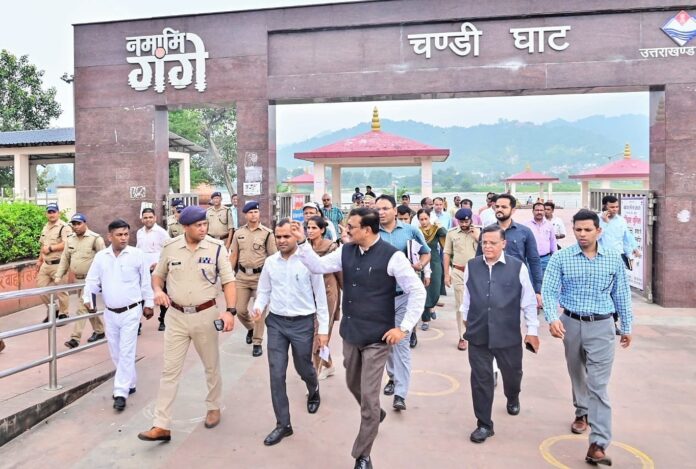 मुख्य सचिव आनंद वर्धन ने किया कुंभ-2027 की तैयारियों का स्थलीय निरीक्षण