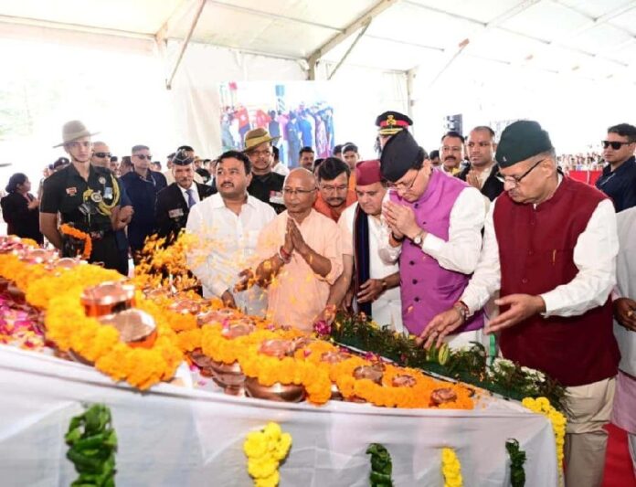 मुख्यमंत्री धामी ने लैंसडाउन में शहीद सम्मान समारोह मे किया प्रतिभाग, की महत्वपूर्ण घोषणाएँ..