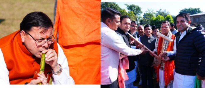 मुख्यमंत्री ने सुनी किसानों की समस्याएं, लॉन में बैठकर लिया गन्ने का स्वाद मुख्यमंत्री पुष्कर सिंह धामी से मिला हरिद्वार के गन्ना किसान का प्रतिनिधिमंडल