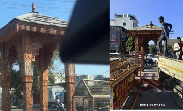 भ्रामक वीडियो पर एमडीडीए का खंडन, दिलाराम चौक पर बना गज़ीबो हटाया नहीं, स्मार्ट सिटी सौंदर्यीकरण कार्य के चलते किया जा रहा है स्थानांतरित