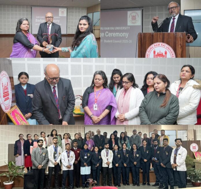 एसजीआरआर विश्वविद्यालय में छात्र परिषद का शपथ ग्रहण समारोह गरिमापूर्ण ढंग से सम्पन्न