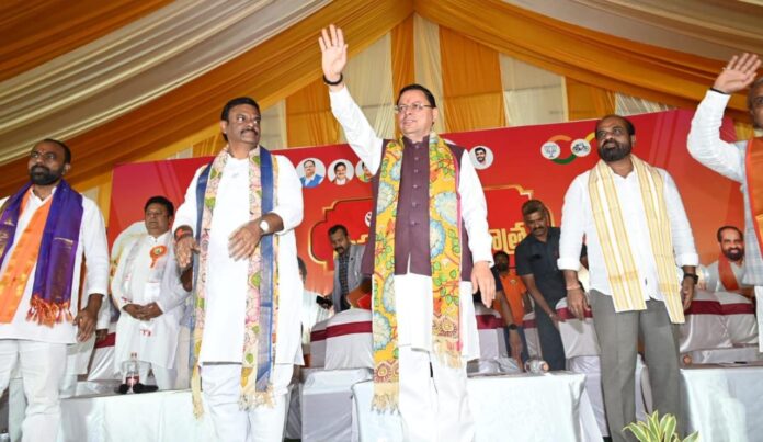 उत्तराखंड से आंध्र तक धामी की धमक मदनपल्ली से तिरुपति तक गूंजा नाम