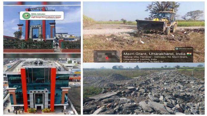 एमडीडीए का अवैध प्लॉटिंग पर बड़ा प्रहार, सेरगढ़ माजरी ग्रांट में 20 बीघा क्षेत्र ध्वस्त