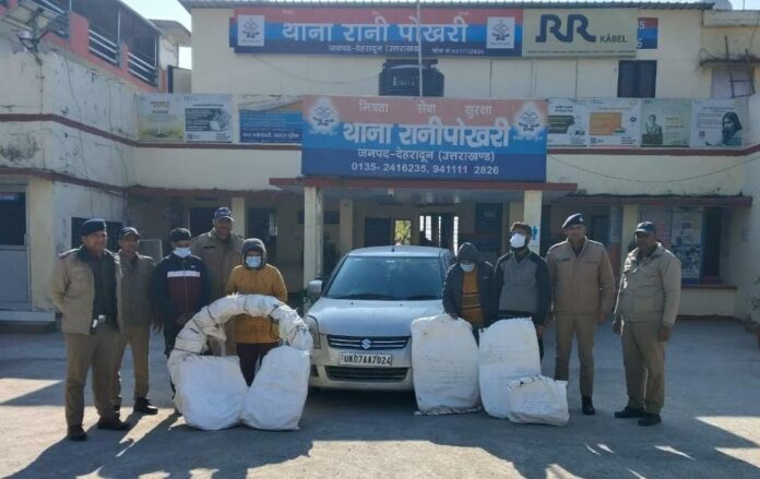 विद्युत उपसंस्थान रानीपोखरी से हुई चोरी की घटना का दून पुलिस ने किया खुलासा