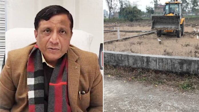एमडीडीए का अवैध प्लॉटिंग पर बुलडोज़र अभियान जारी, 40 बीघा क्षेत्रफल में की जा रही अवैध प्लॉटिंग को किया गया ध्वस्त