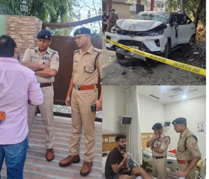 वाहन को पास न देने को लेकर हुए दो कार सवारो के बीच बहस /विवाद में कार सवार व्यक्ति द्वारा अगली कार को रोकने के लिए टायर पर की गई फायरिंग में दुर्घटनावश मॉर्निंग वॉक कर रहे व्यक्ति को लगी गोली