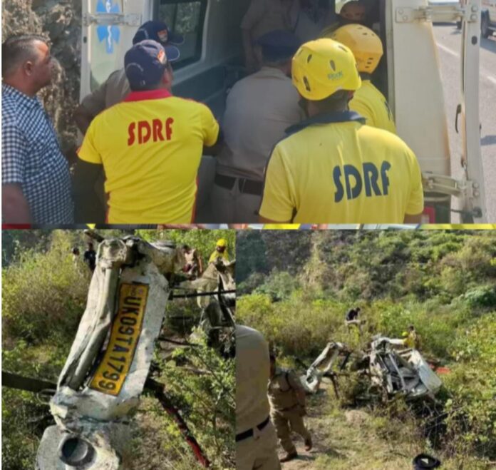 टिहरी में बड़ा दर्दनाक हादसा, चंबा–कोटी मार्ग पर वाहन गहरी खाई में गिरा, 8 की मौत, सीएम धामी ने जताया दुख