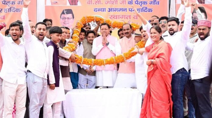 मुख्यमंत्री ने दन्या में जनसभा को किया संबोधित, क्षेत्र के विकास की कई महत्वपूर्ण घोषणाएं