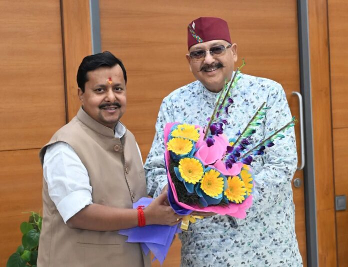 महाराज ने भाजपा के राष्ट्रीय अध्यक्ष नितिन नबीन से की शिष्टाचार भेंट