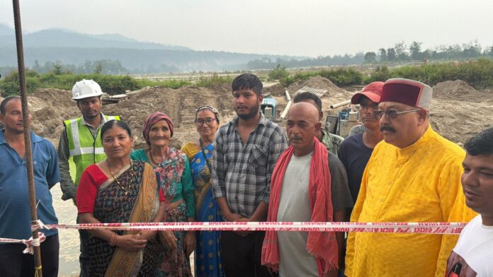 महाराज ने किया शारदा कॉरिडोर, नायकखेड़ा के कार्यों का स्थलीय निरीक्षण